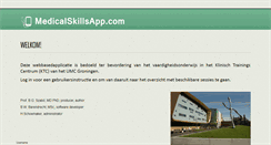Desktop Screenshot of medicalskillsapp.com